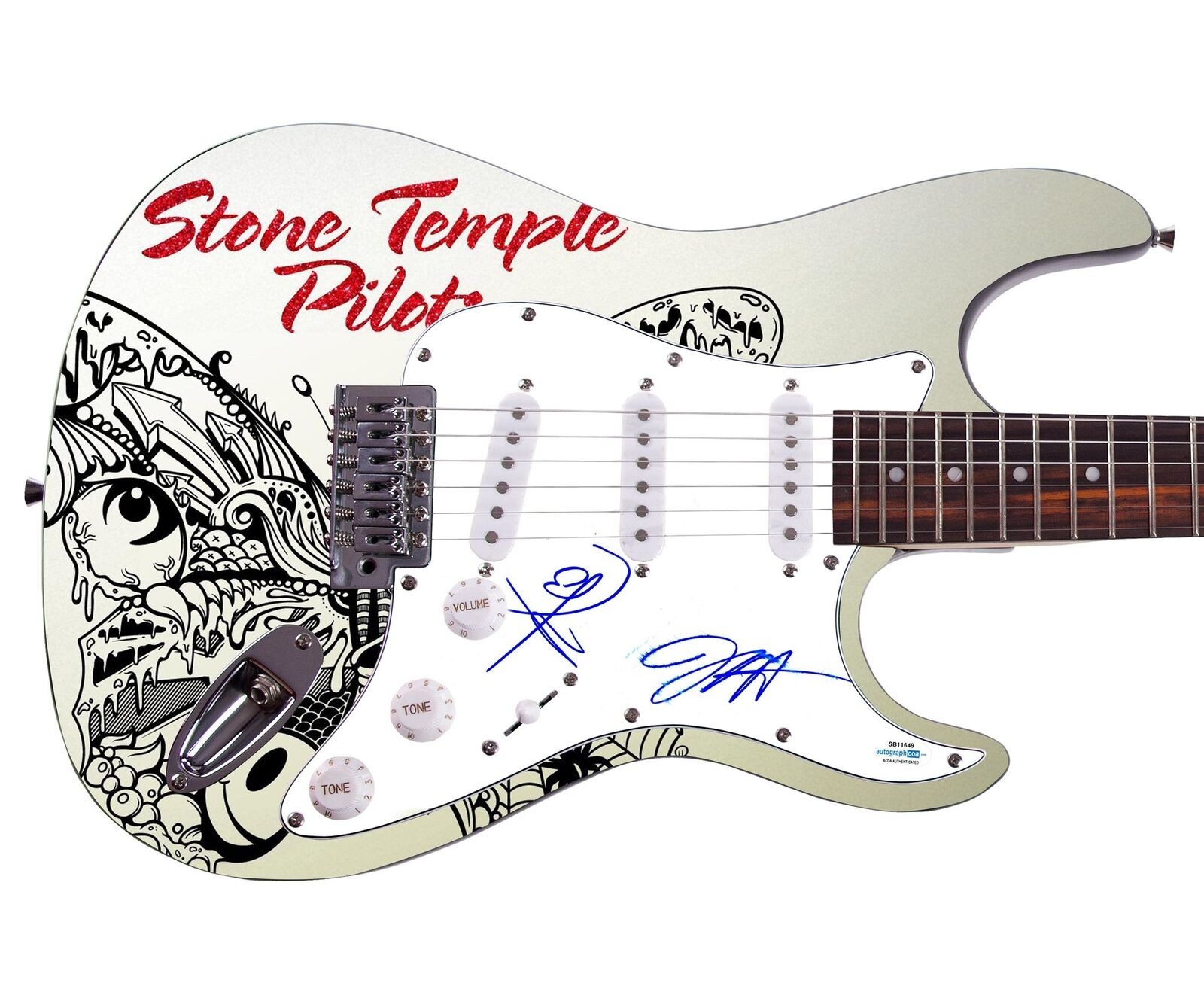 Stone Temple Pilots Signed Autographed Custom Graphics Guitar ACOA