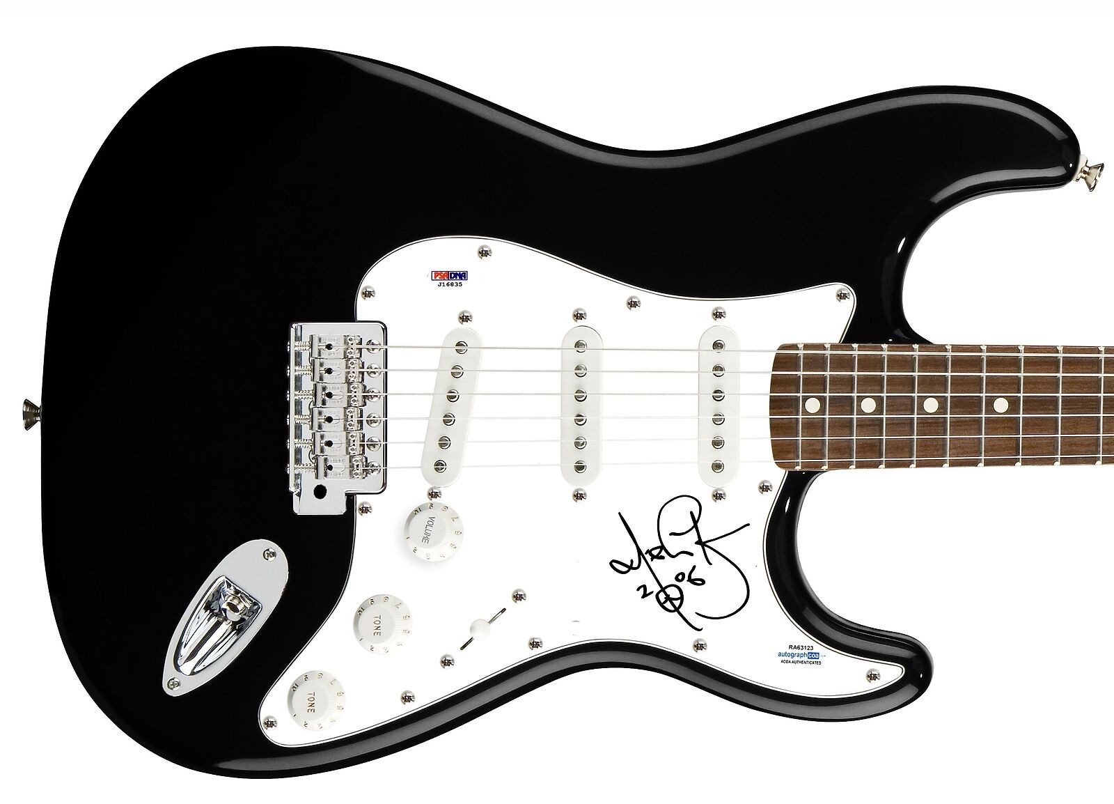 Nils Lofgren Autographed Guitar Bruce Springsteen E-Street Band ACOA