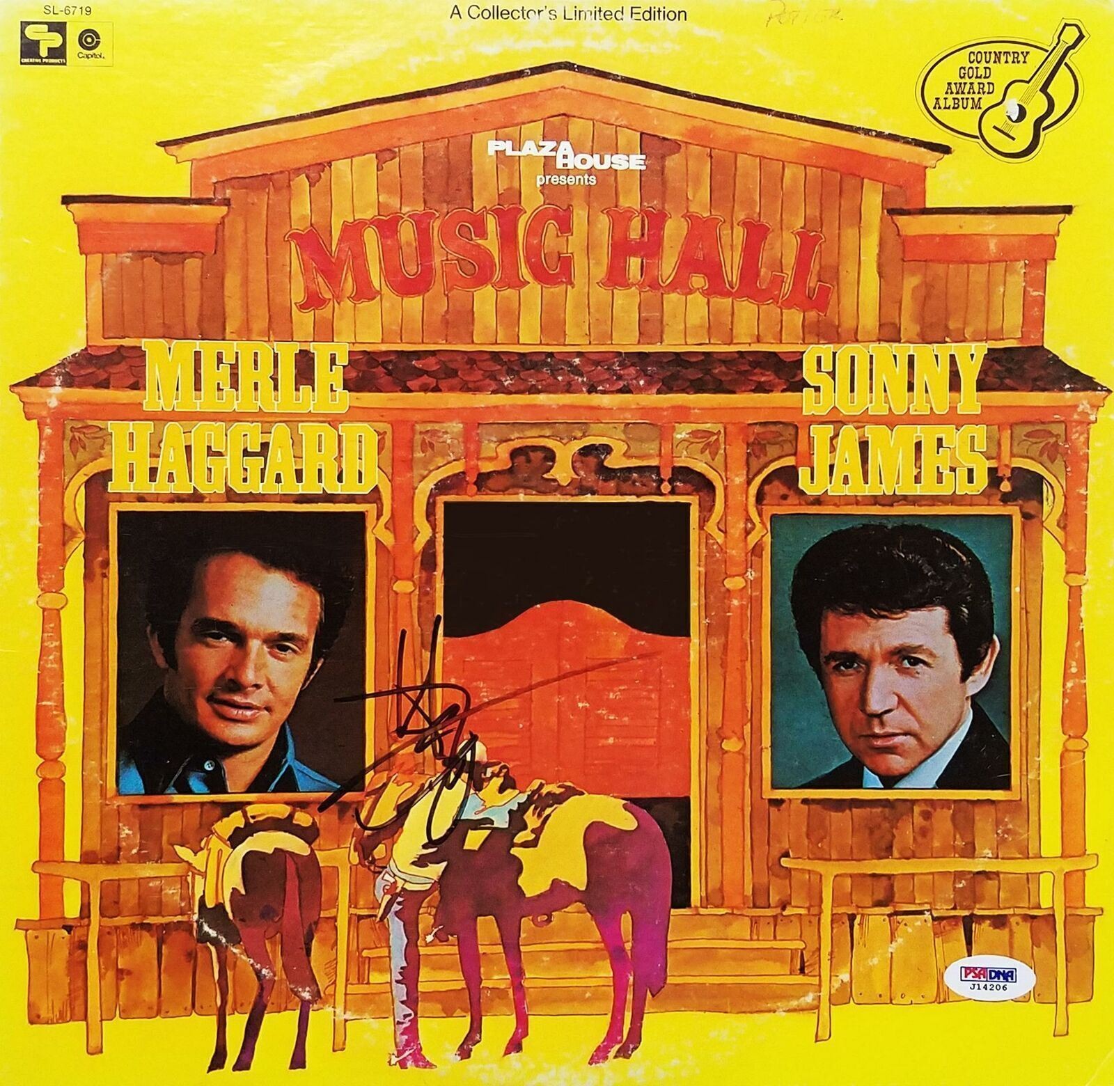 Merle Haggard Signed Autographed Record Album LP PSA