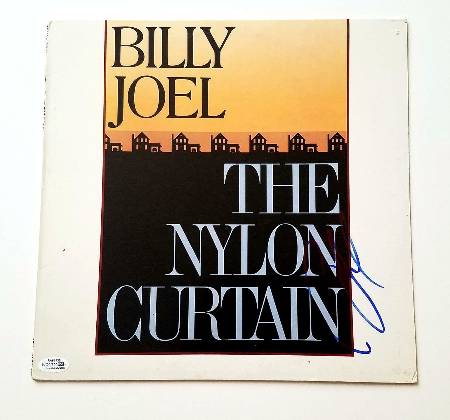 Billy Joel Signed Autographed Nylon Curtain Album LP ACOA