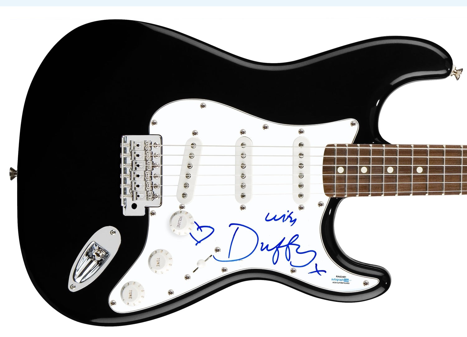 Duffy Signed Autographed Guitar ACOA