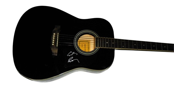 Cowboy Troy Signed Autographed Black Acoustic Guitar