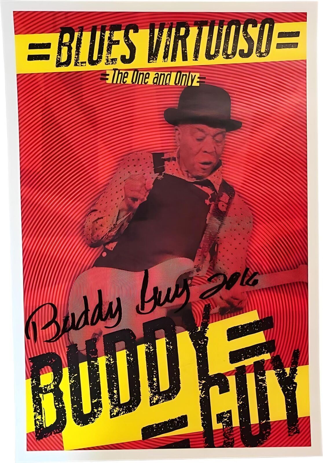 Buddy Guy Signed Blues Virtuoso Litho Poster