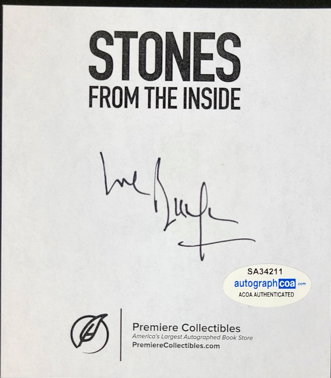 The Rolling Stones Bill Wyman Signed Autographed Book ACOA