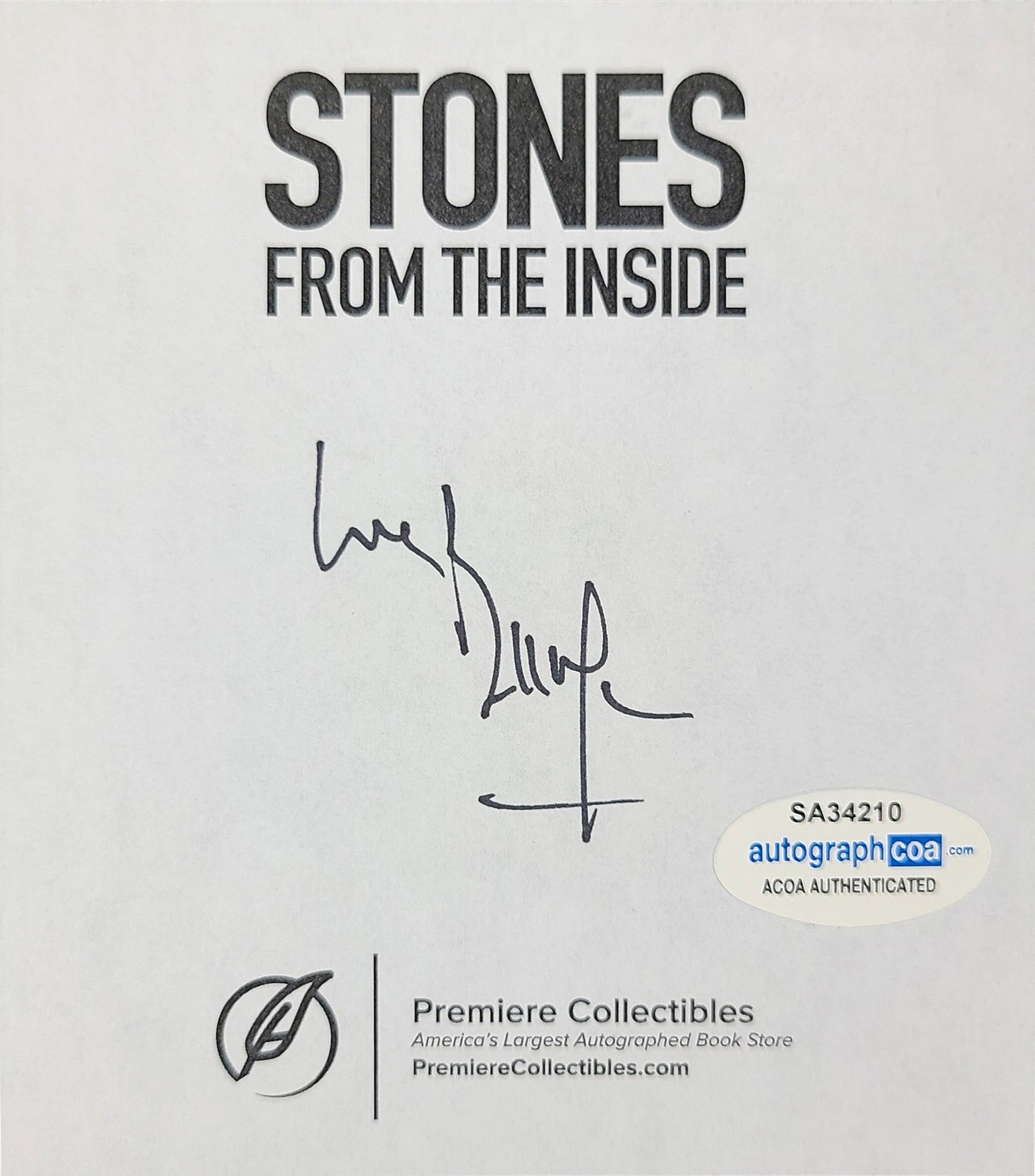 THE ROLLING STONES BILL WYMAN SIGNED AUTOGRAPHED BOOK ACOA COLLECTIBLE MEMORABILIA