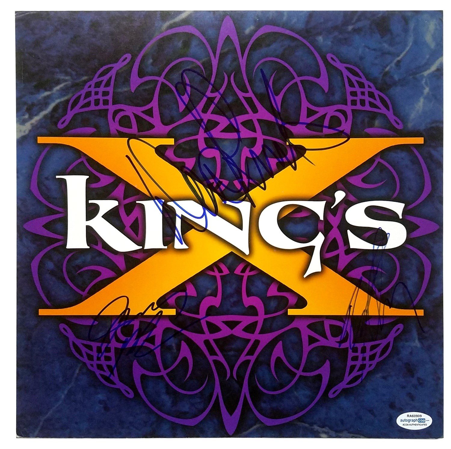 King's X Signed X3 Autographed Album Flat ACOA