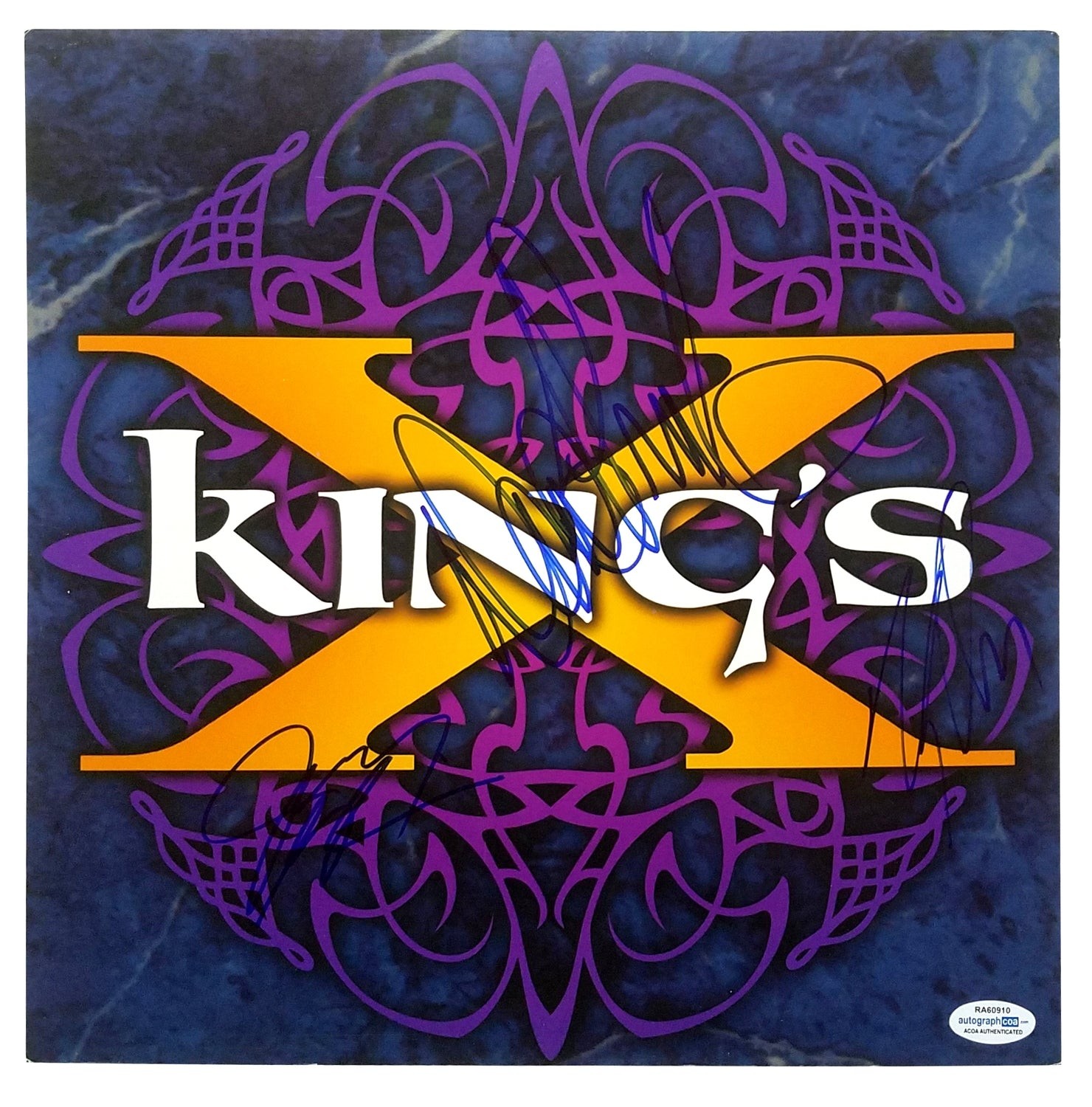 King's X Signed X3 Autographed Album Flat ACOA