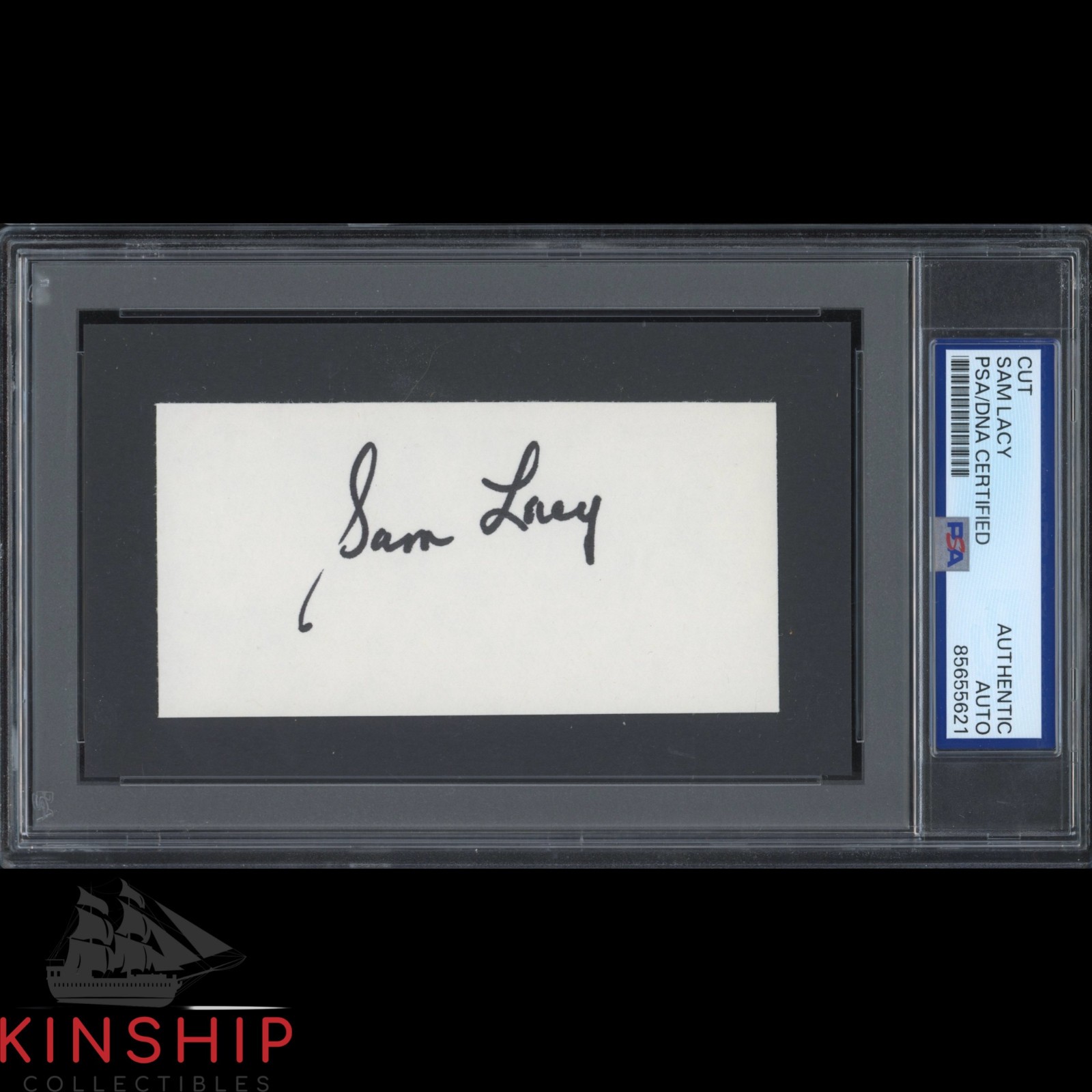 Sam Lacy signed Cut PSA DNA Slab Baseball HOF Writer Spink BBWAA Auto C5560