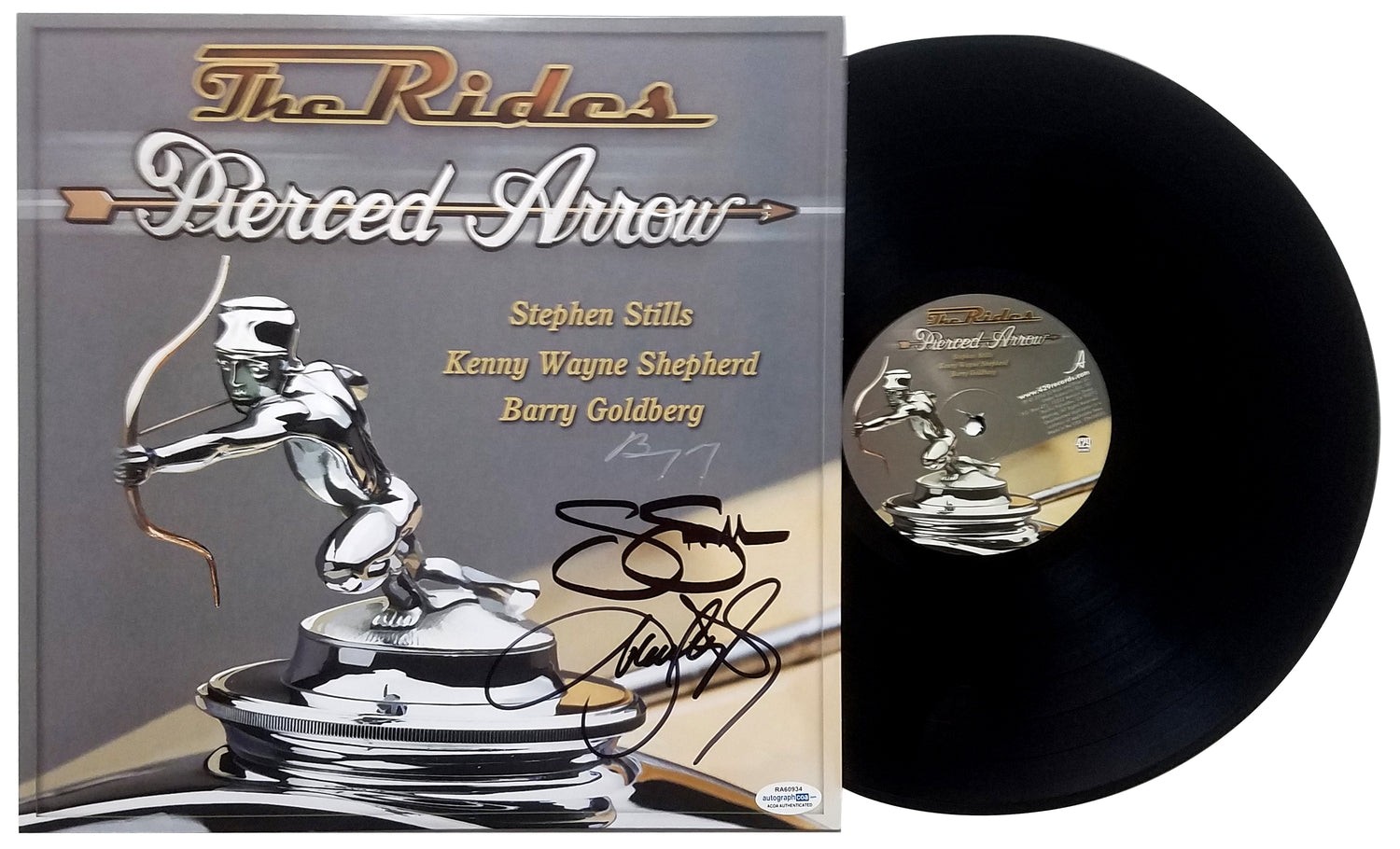 The Rides Stephen Stills Kenny Wayne Shepherd Signed LP ACOA