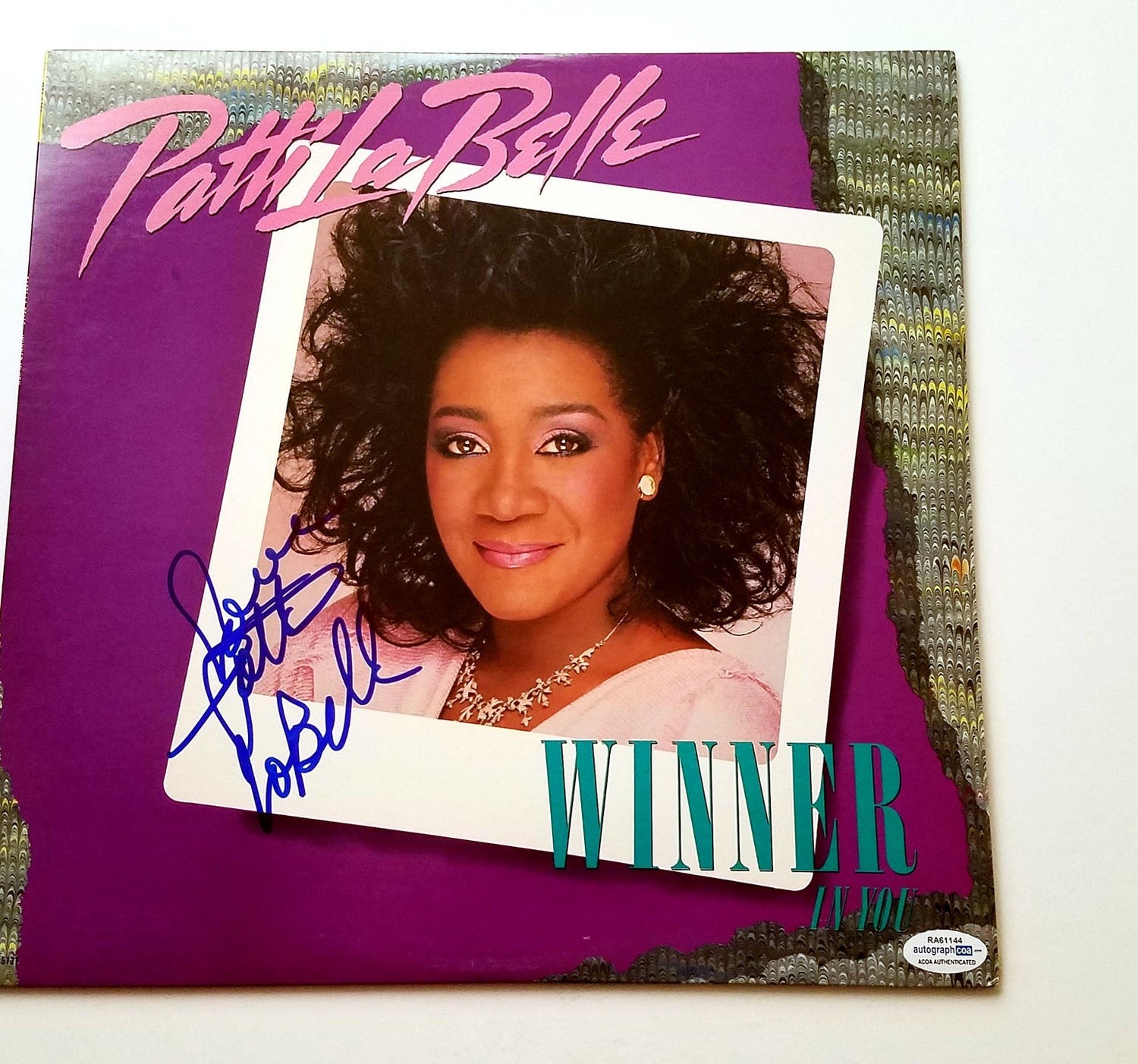 Patti Labelle Signed Autographed Winner In You Album LP ACOA