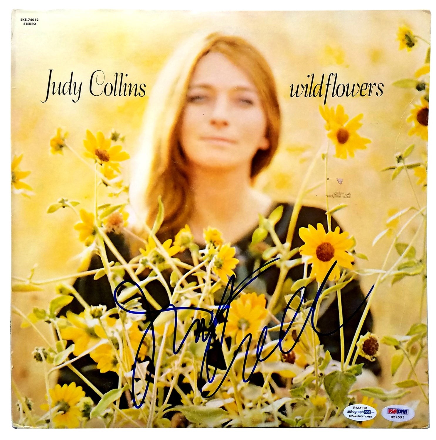 Judy Collins Signed Autographed Record Album LP ACOA PSA