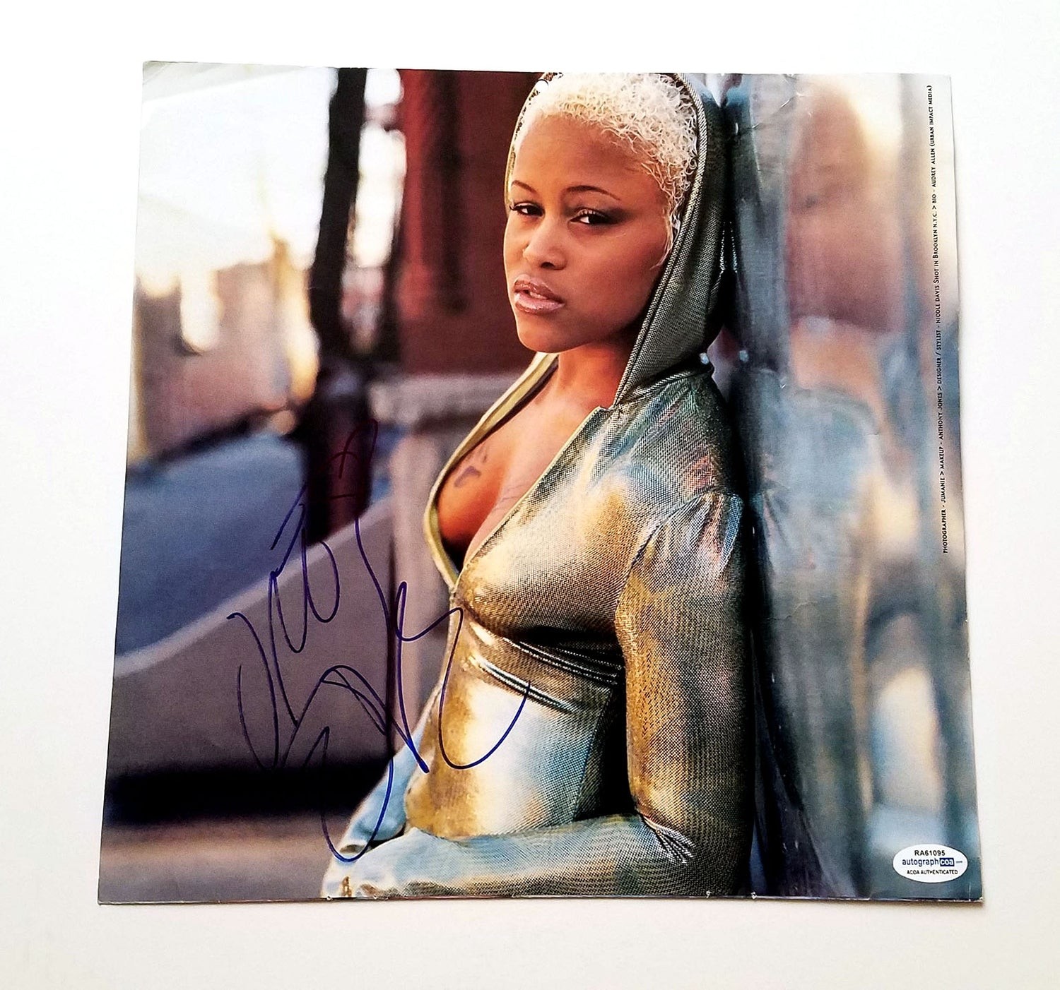 Eve Ruff Ryders Rapper Signed Autographed Album Cover LP ACOA