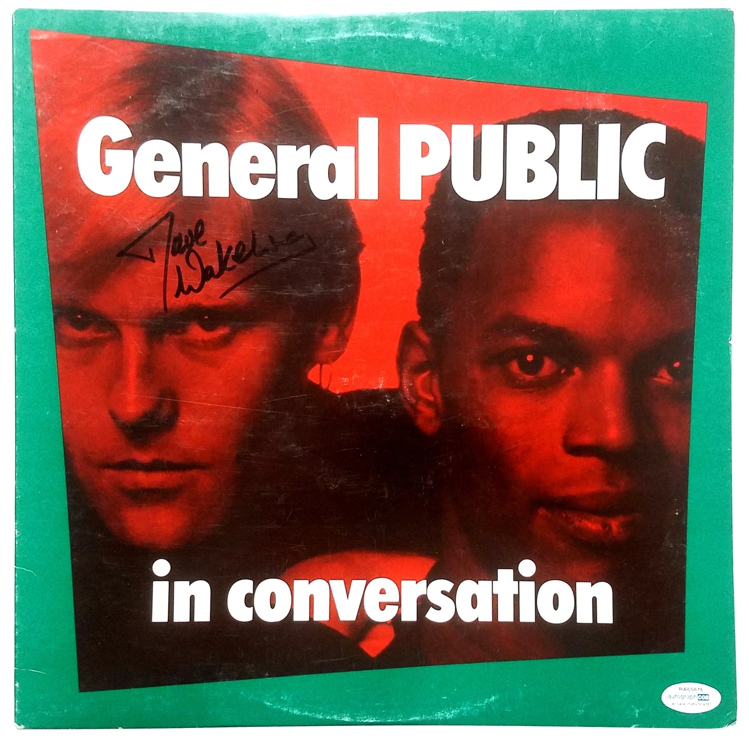 General Public Dave Wakeling Signed Record LP ACOA