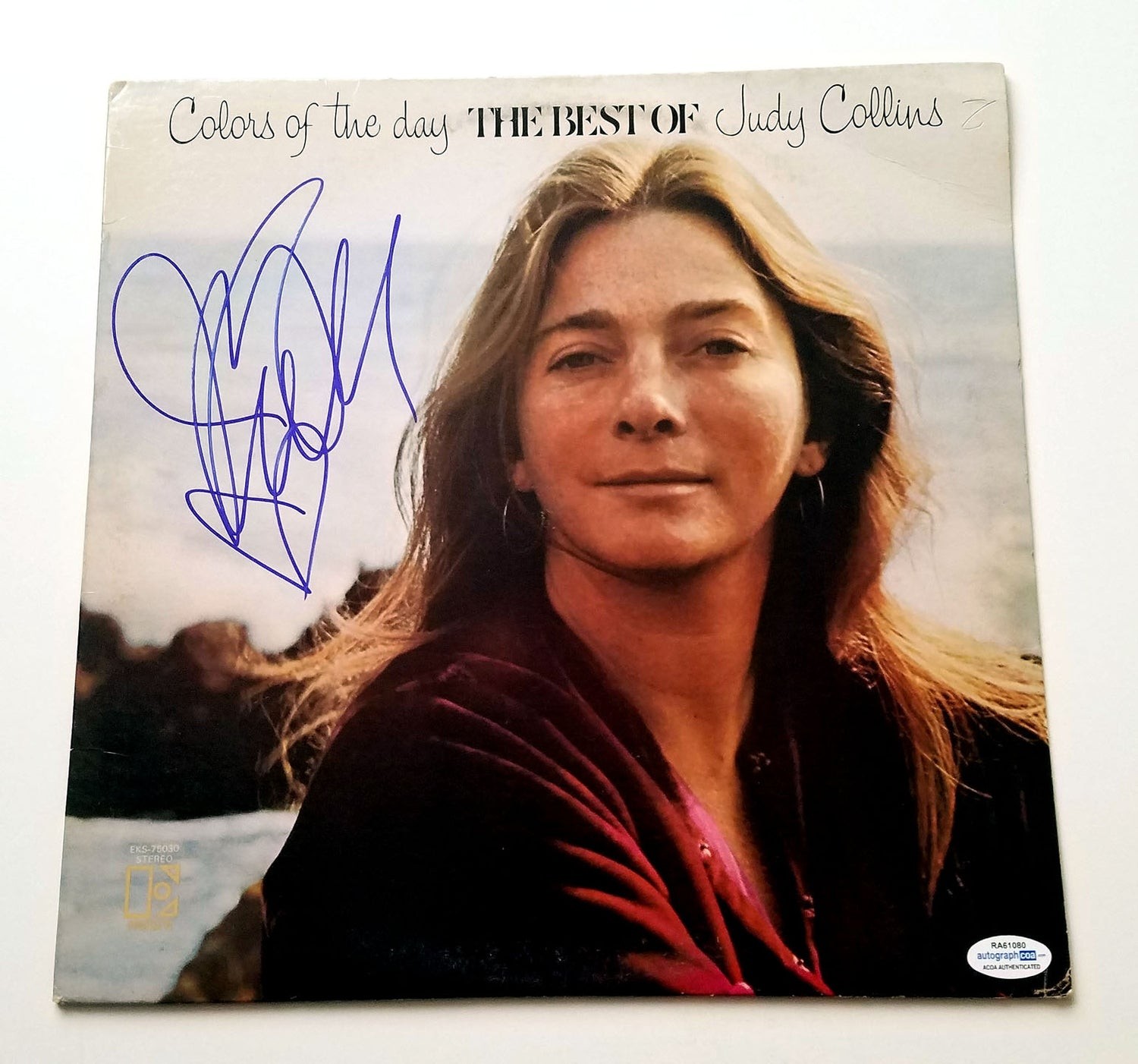 Judy Collins Autographed Colors Of The Day Album Cover LP ACOA