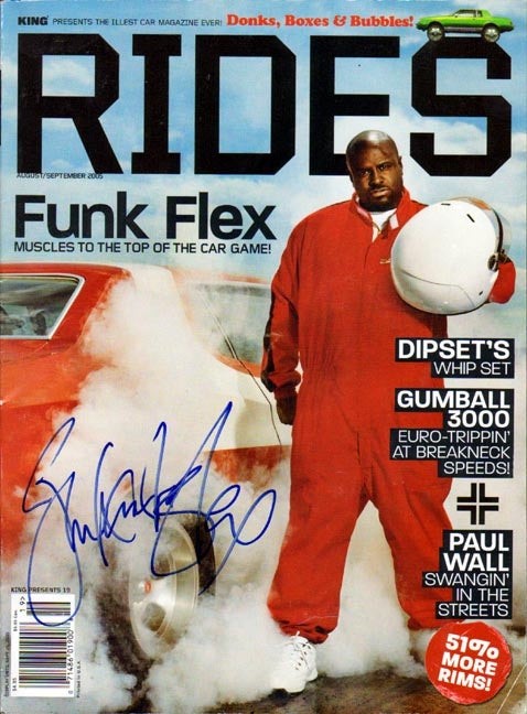 Funk Flex Signed Autographed Rides Magazine