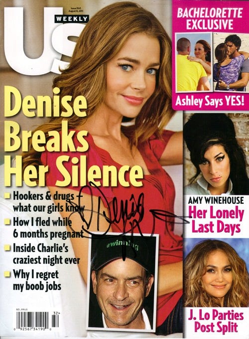 Denise Richards Signed Autographed Us Weekly Magazine