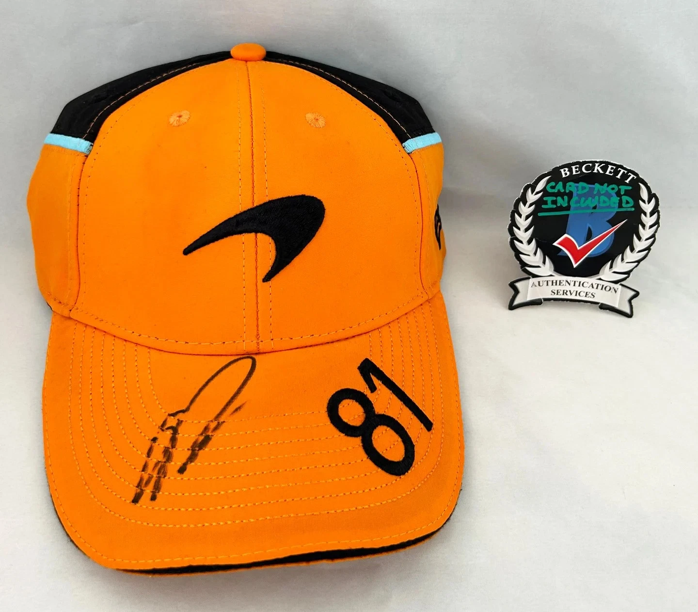Oscar Piastri Signed Hat McLaren F1 Formula 1 Beckett BAS 2 COA