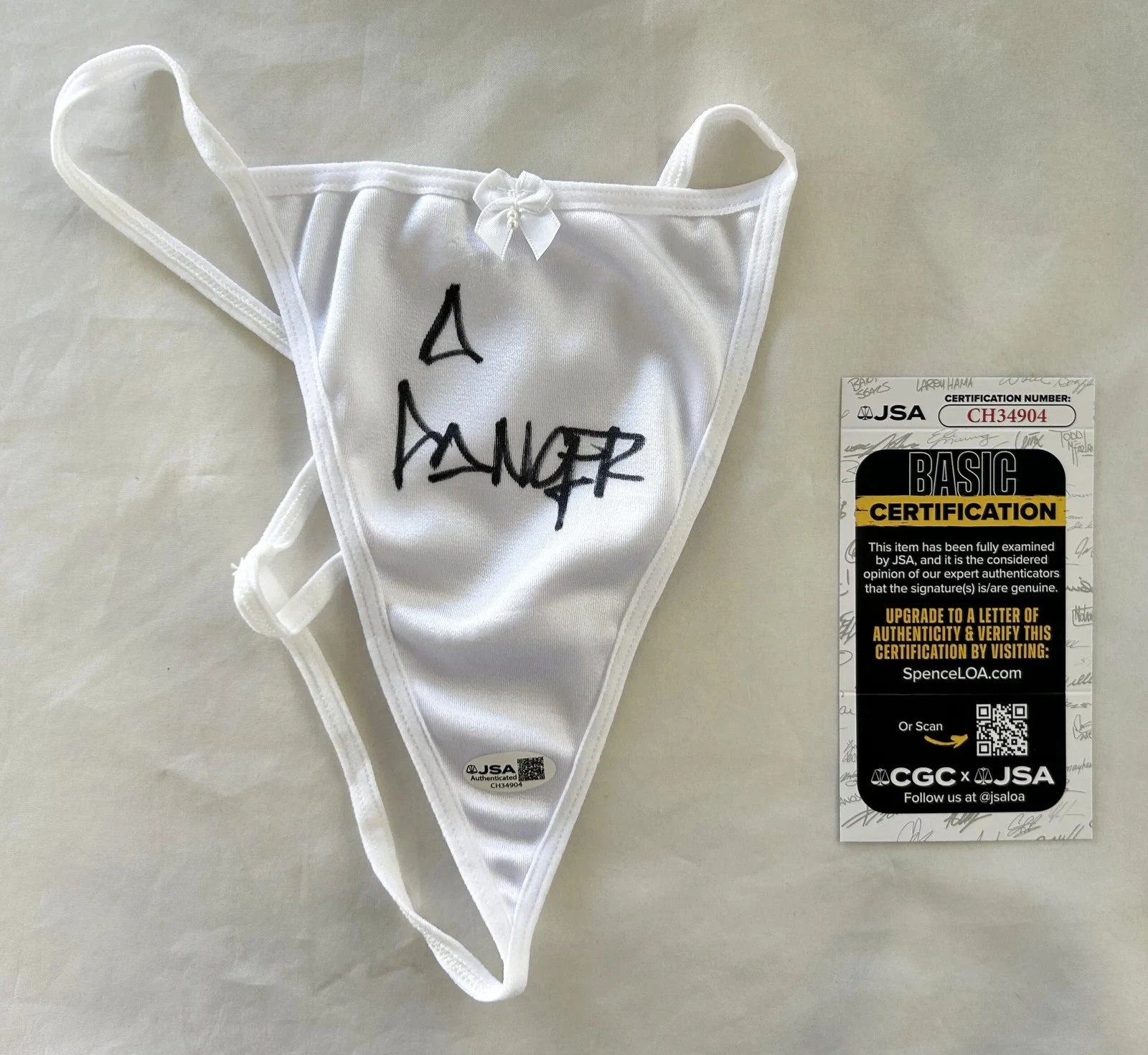 Abella Danger Signed Panties Sexy Porn Star JSA 11 COA