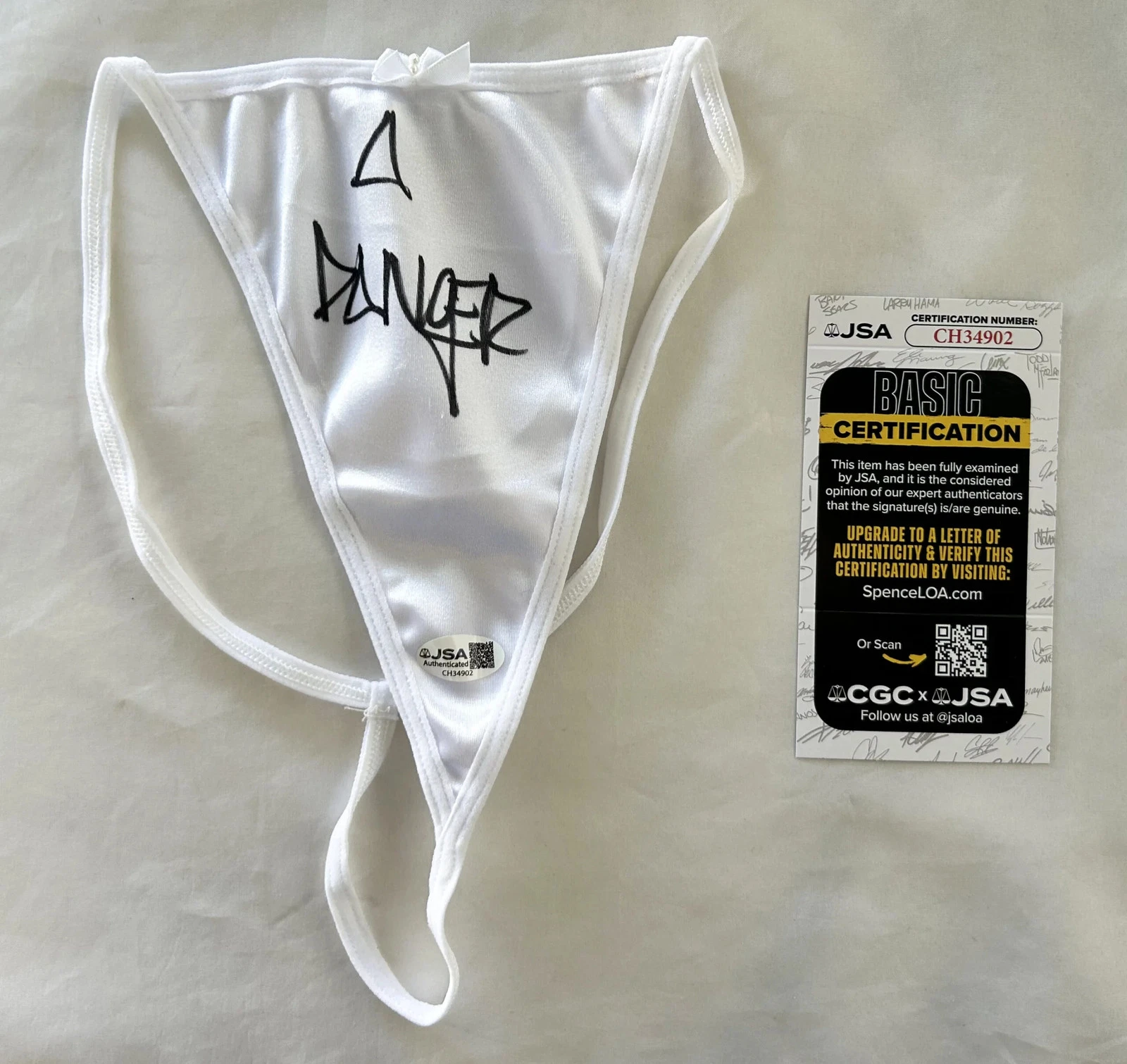 Abella Danger Signed Panties Sexy Porn Star JSA 9 COA