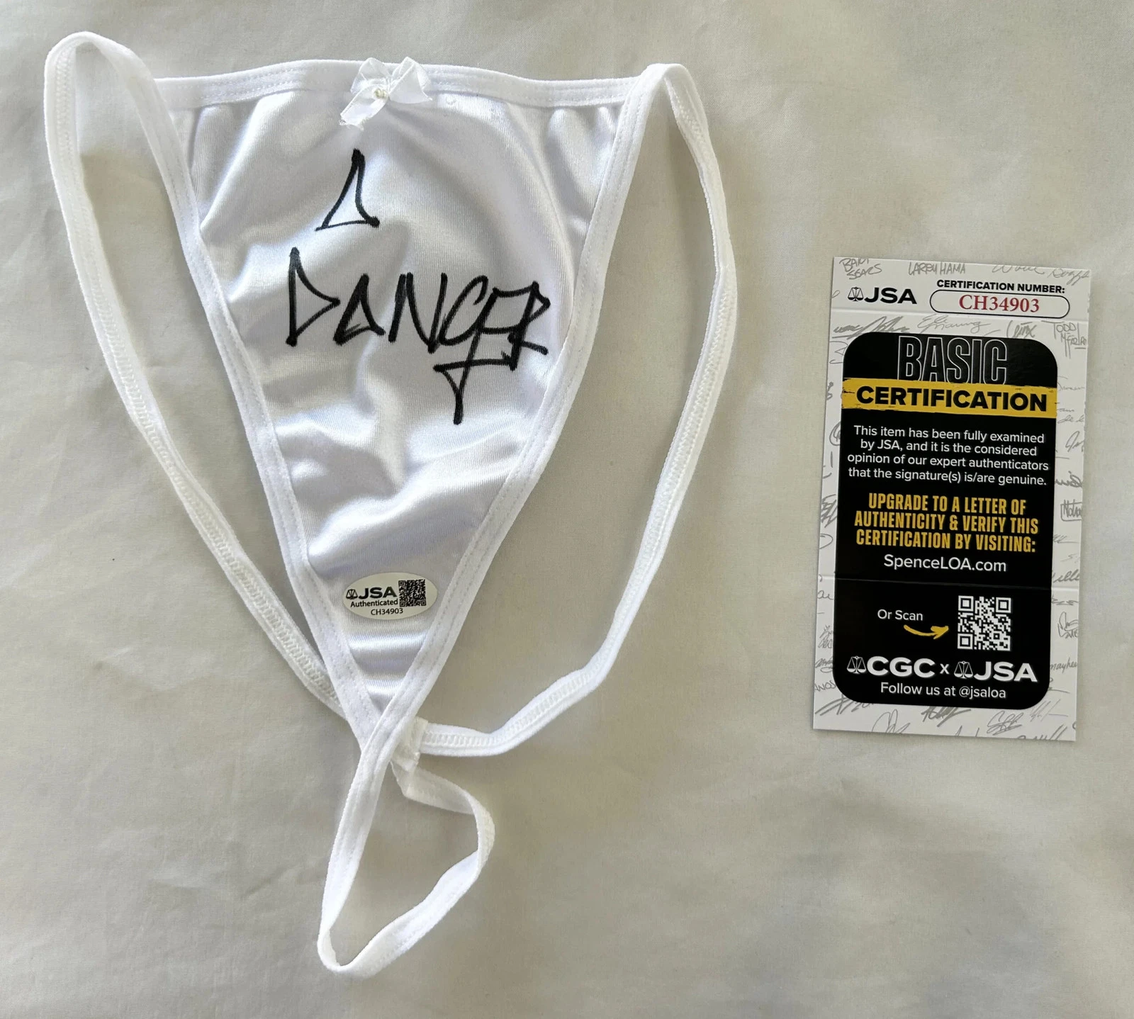 Abella Danger Signed Panties Sexy Porn Star JSA 8 COA