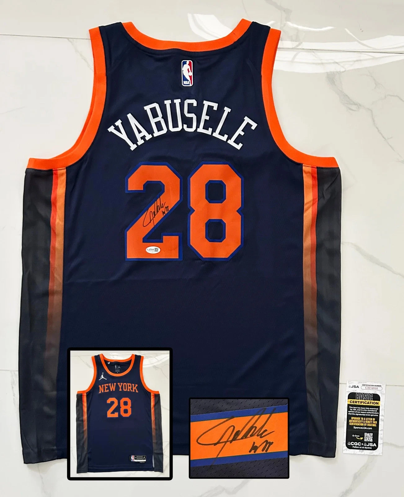 Guerschon Yabusele Signed Jersey New York Knicks JSA COA
