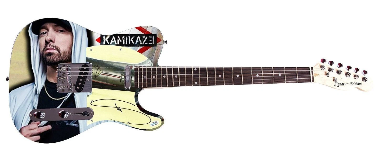 Eminem Autographed Kamikaze Album Lp Cd Graphics Photo Guitar ACOA