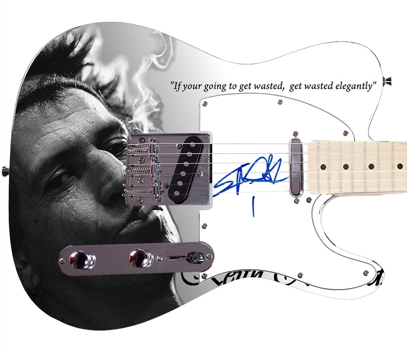 The Rolling Stones Keith Richards 1/1 Get Wasted Photo Graphics Guitar