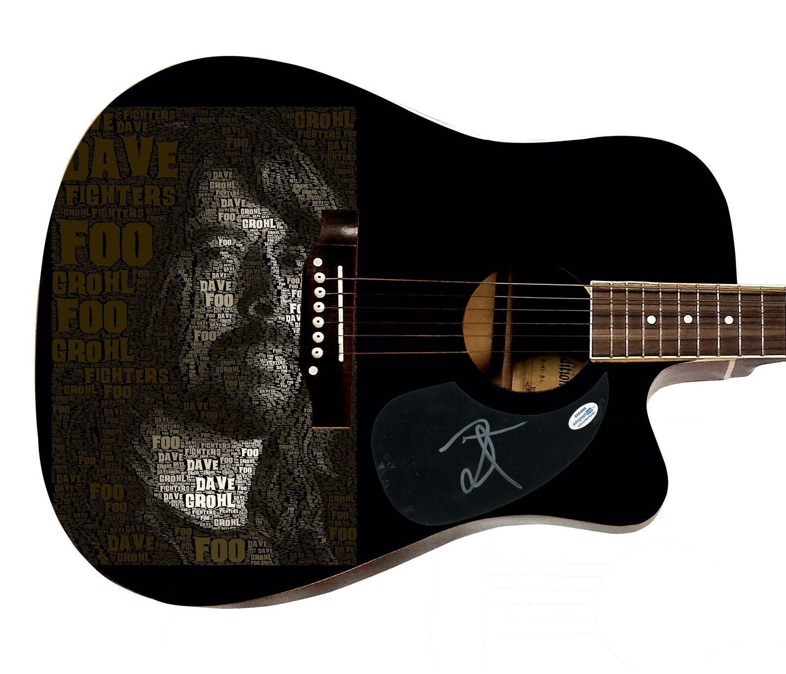 Dave Grohl Signed Autographed Acoustic Graphics Guitar ACOA ACOA