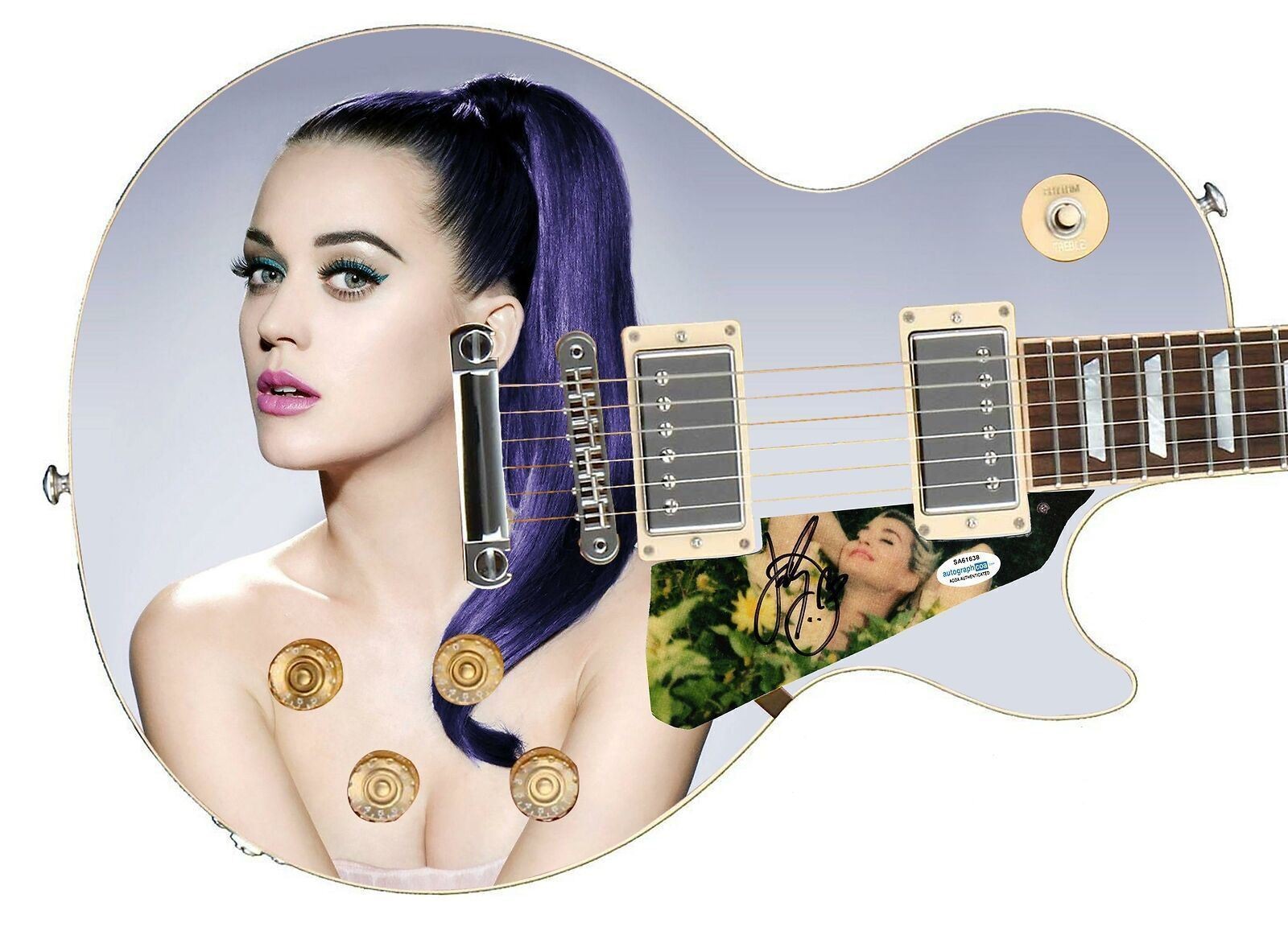 Katy Perry Signed Autographed Photo Graphics Guitar ACOA ACOA