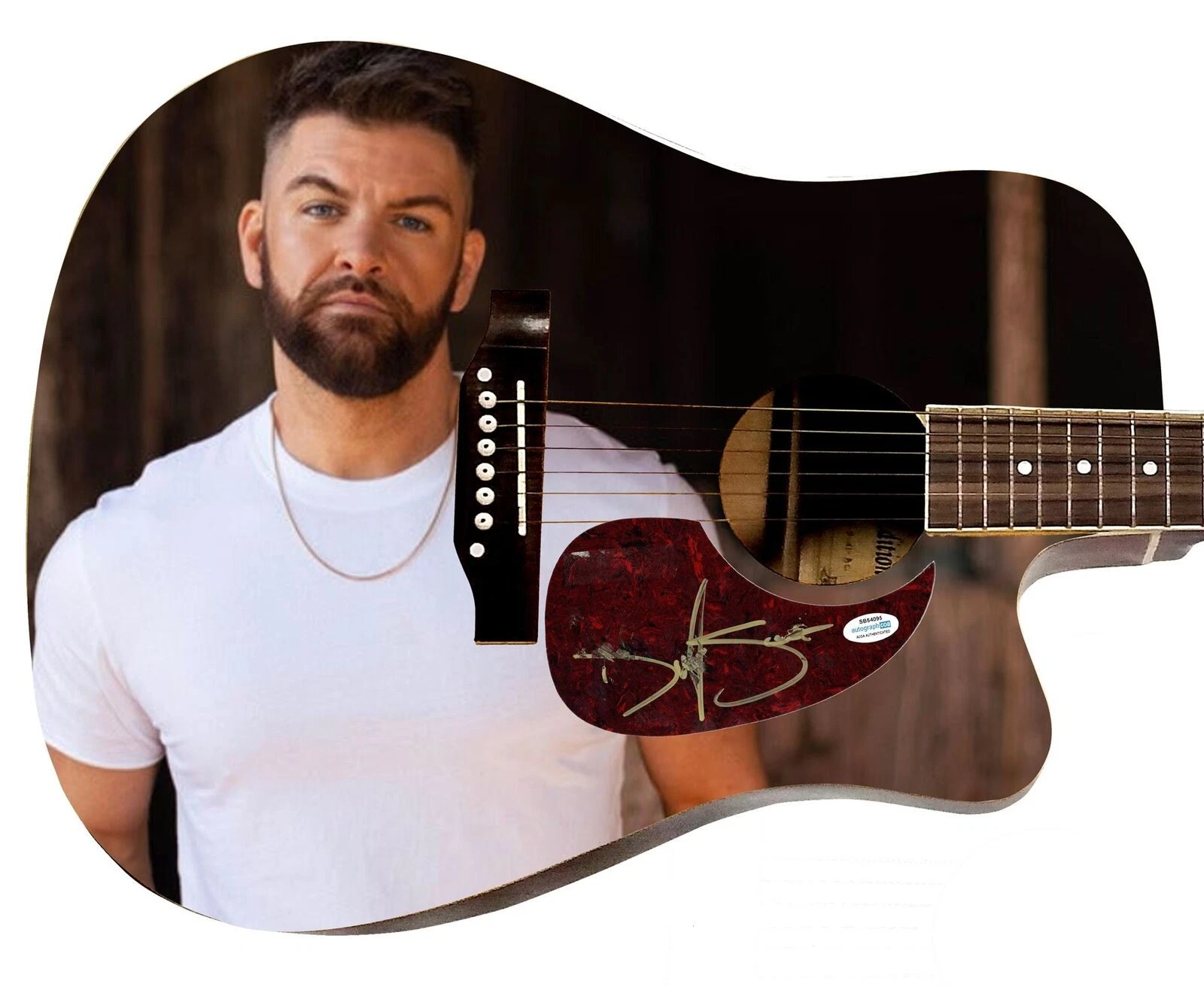 Dylan Scott  Signed 1:1 Signature Edition Graphics Photo Guitar ACOA