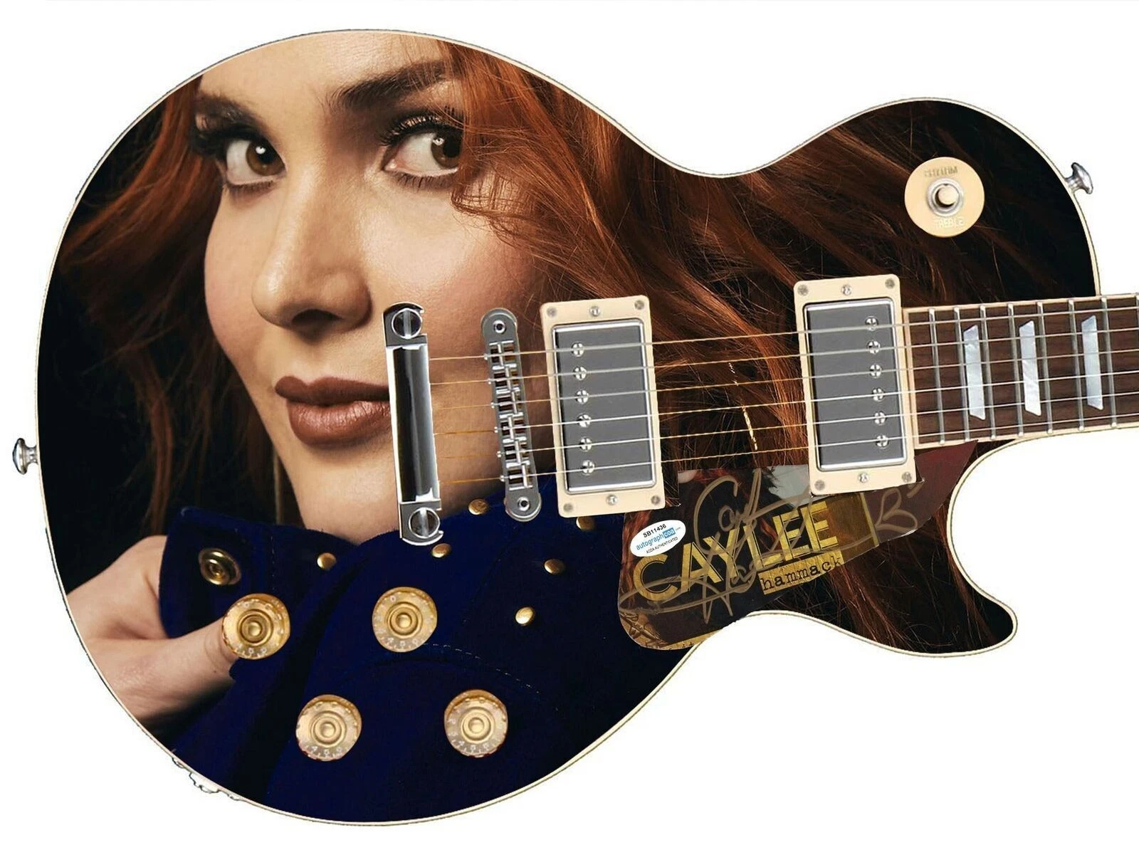 Caylee Hammack Signed Autographed Custom Photo Graphics Guitar ACOA