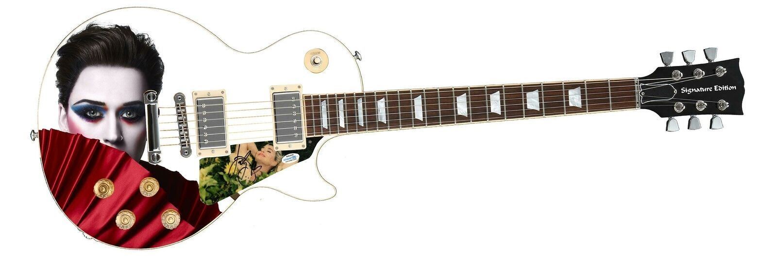 Katy Perry Signed Custom Graphics Photo Guitar Lp Cd Album ACOA