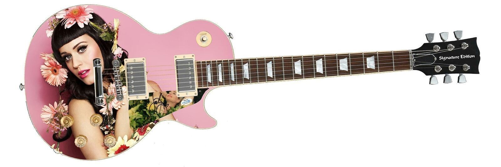 Katy Perry Signed Custom Graphics Photo Guitar Lp Cd Album ACOA JSA