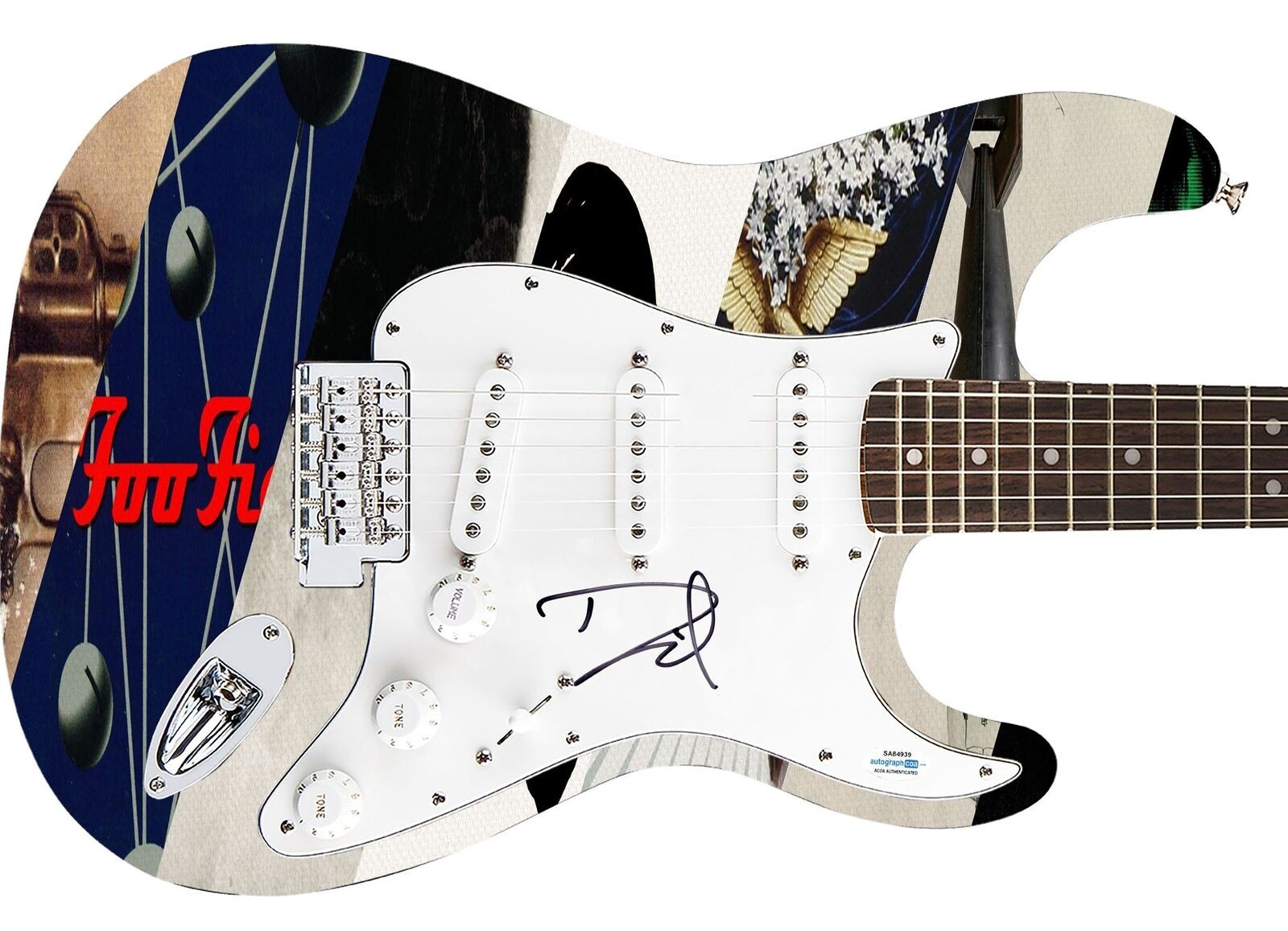 Foo Fighters Dave Grohl Autographed 1/1 Graphics Photo Self-Titled Album Guitar