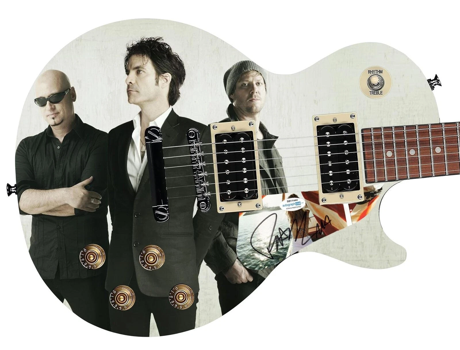 Train Epiphone Autographed Custom Photo Graphics Guitar ACOA