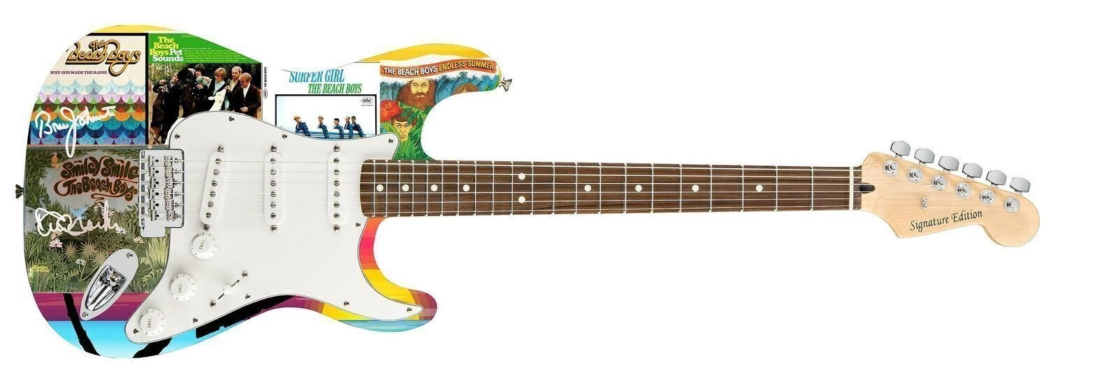 The Beach Boys Signed Album LP CD Graphics Photo Guitar ACOA Exact Proof