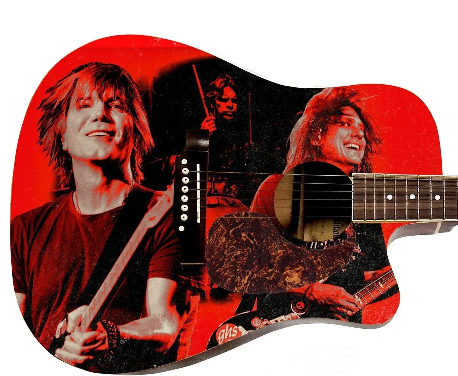 Goo Goo Dolls Johnny Rzeznik Signed 1:1 Graphics Photo Guitar