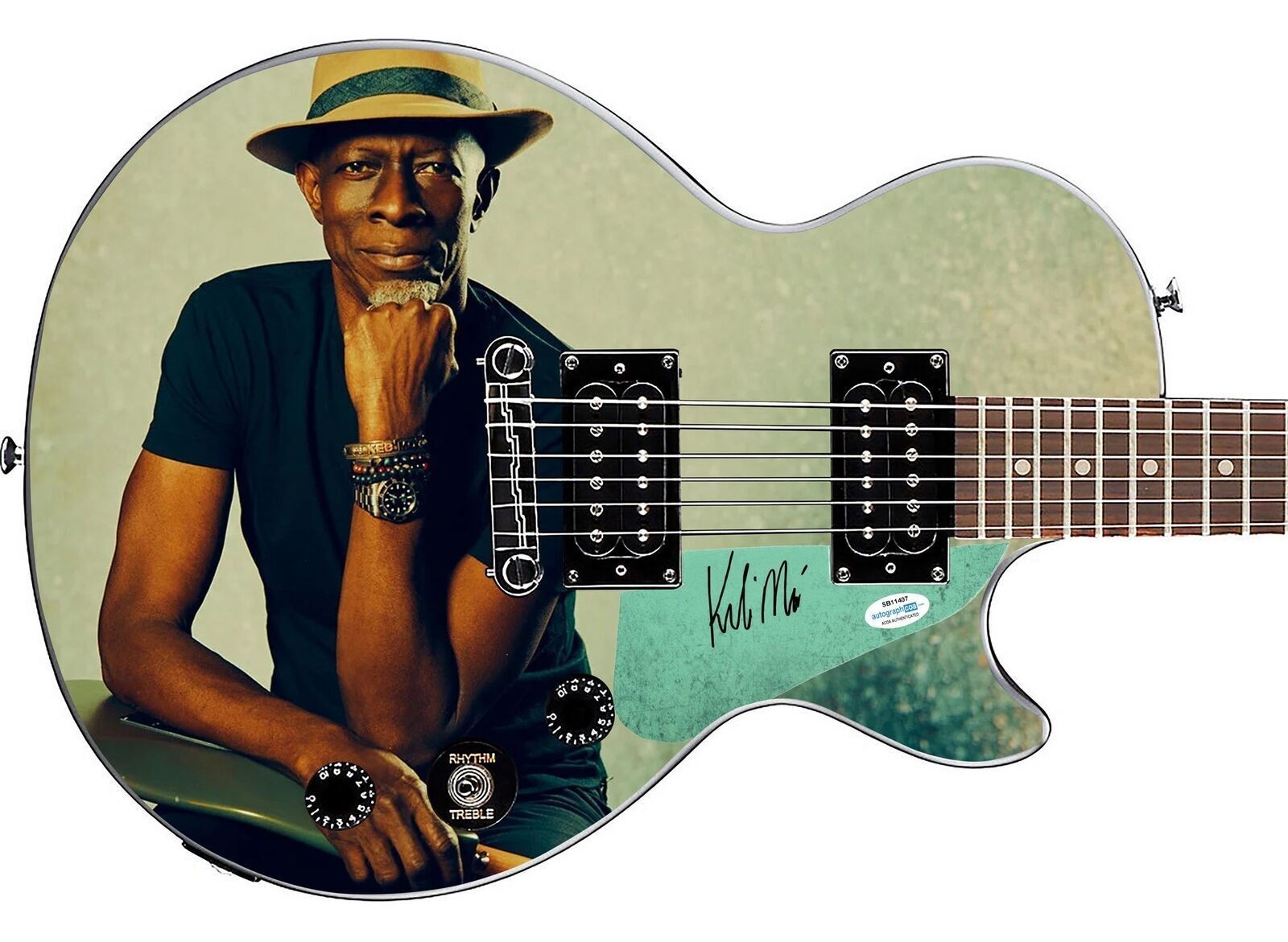 Keb Mo Signed Epiphone 1/1 Custom Graphics Guitar ACOA JSA