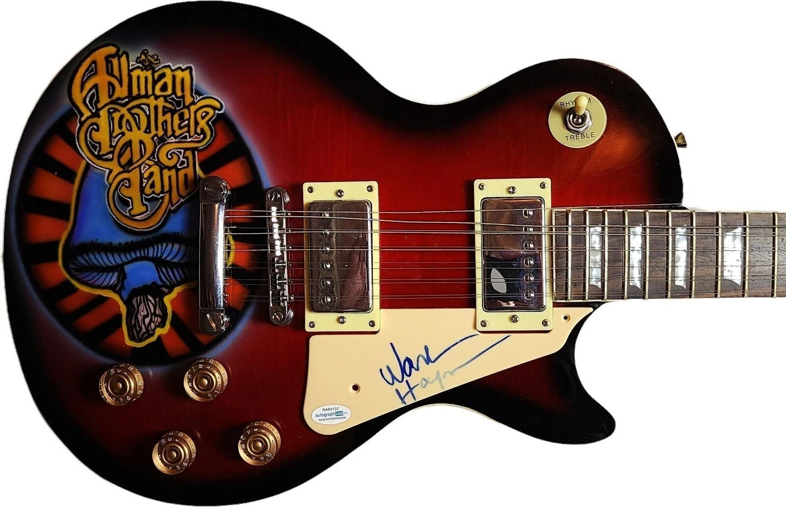 The Allman Brothers Warren Haynes Autographed 12-String Hand Airbrushed Guitar A