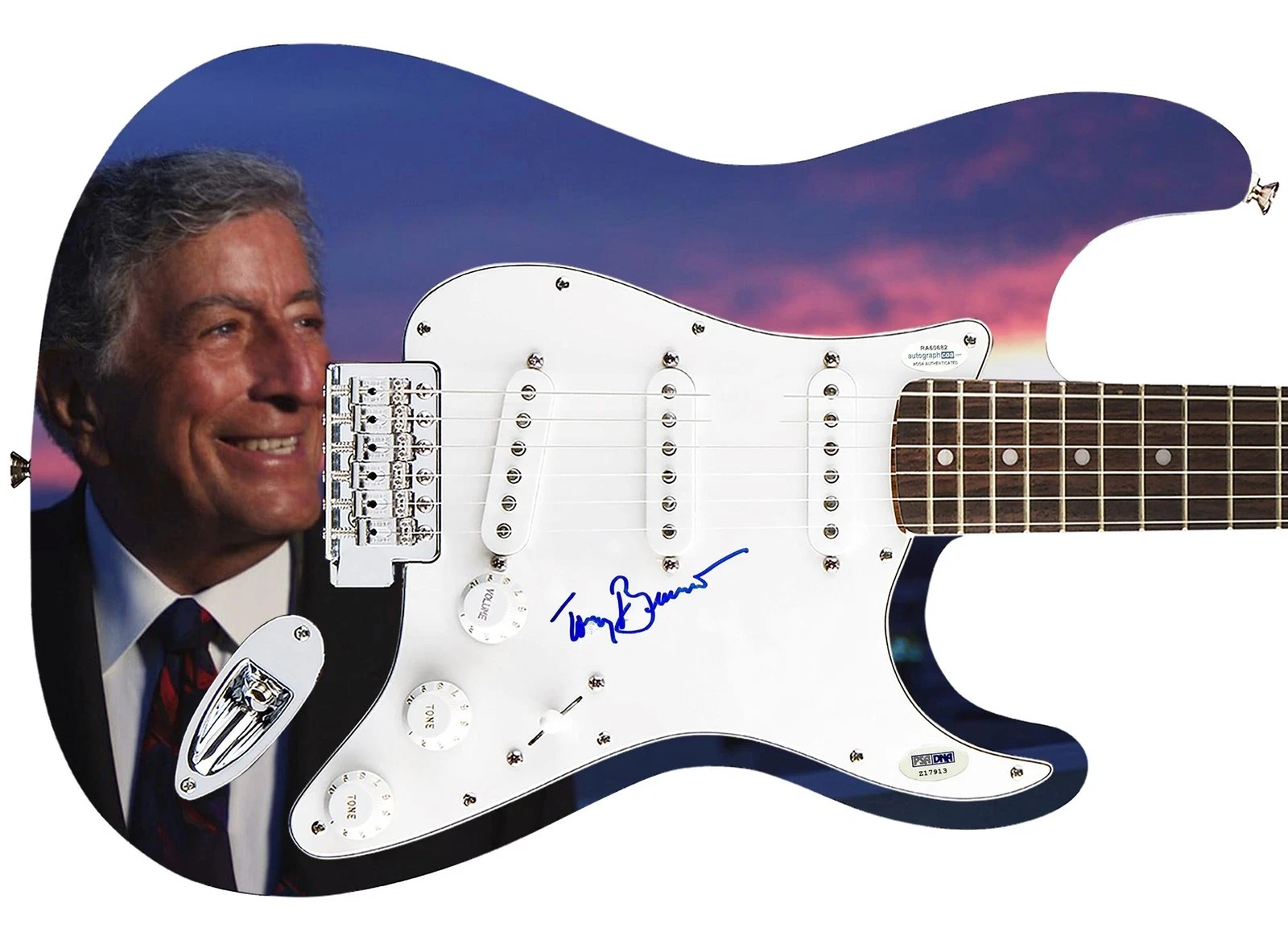 Tony Bennett Signed Autographed Guitar ACOA