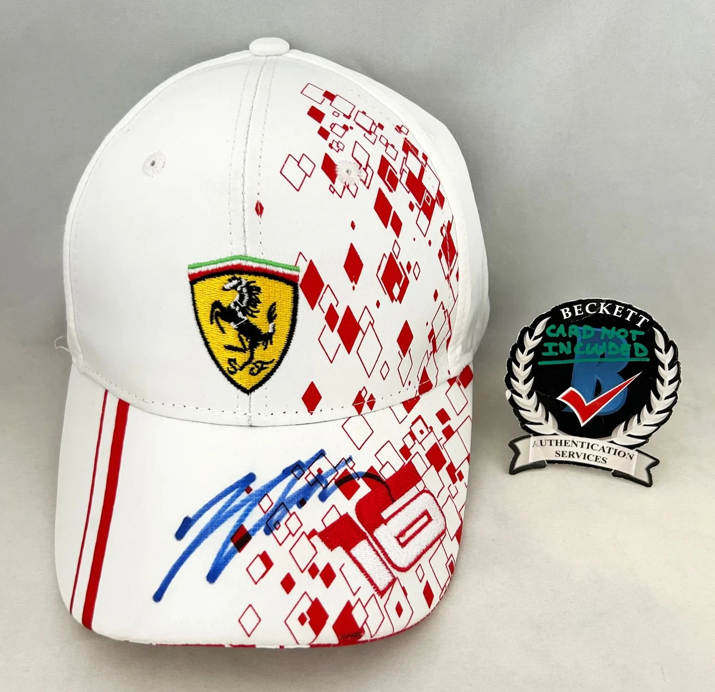Charles Leclerc Signed Hat Monaco GP Ferrari Formula 1 F1 Beckett BAS 1 COA