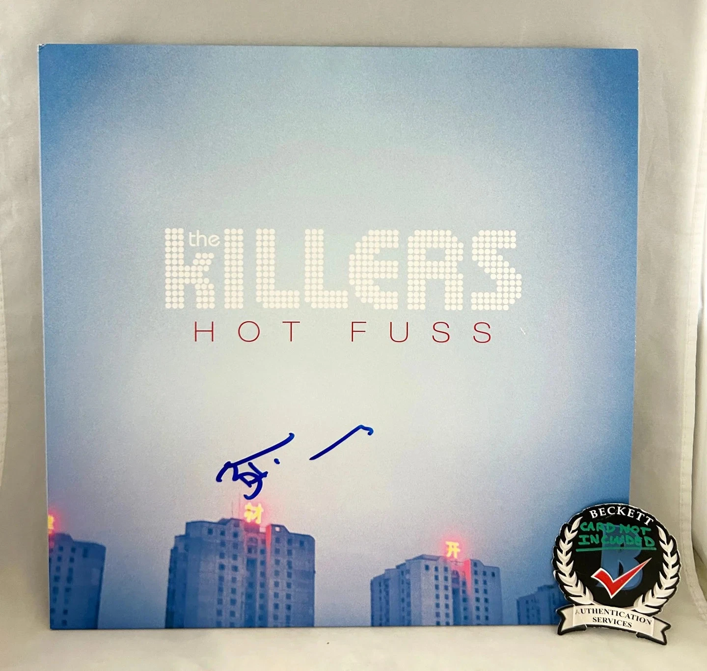 Brandon Flowers Signed Vinyl LP Album Hot Fuss Beckett BAS COA