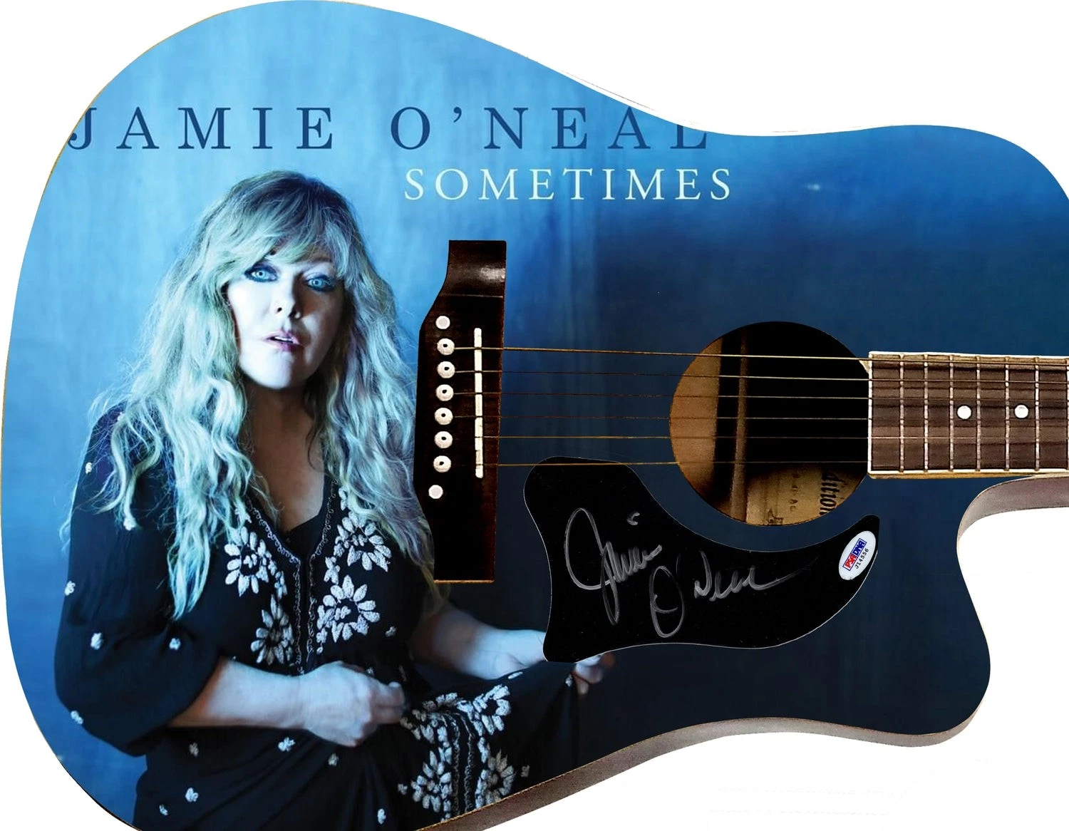 Jamie Oneal Signed 1/1 Custom Graphics Acoustic Guitar