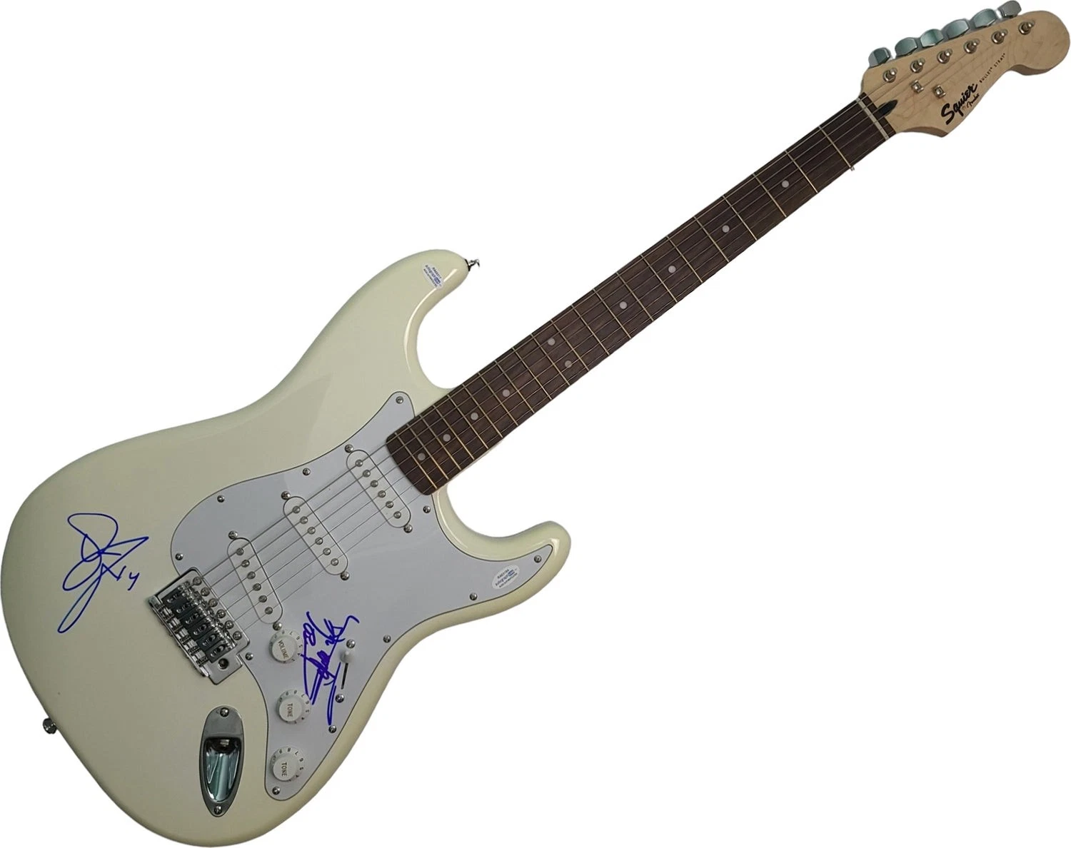 Twisted Sister Signed Autographed White Fender Stratocaster Guitar ACOA