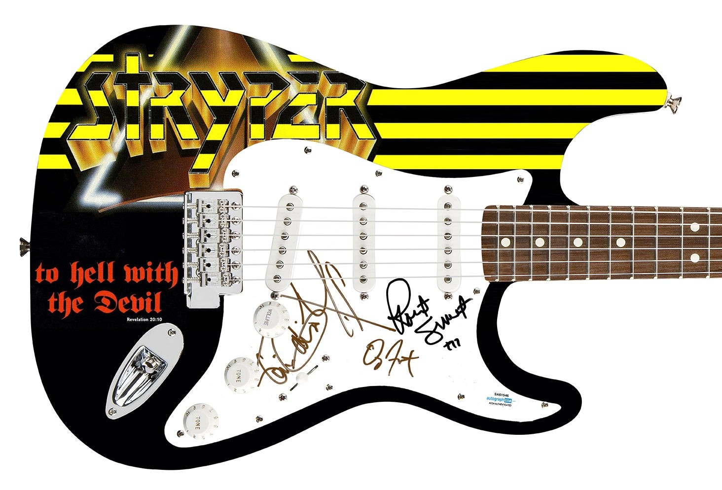 Stryper Signed Autographed Custom Photo Graphics Guitar ACOA ACOA