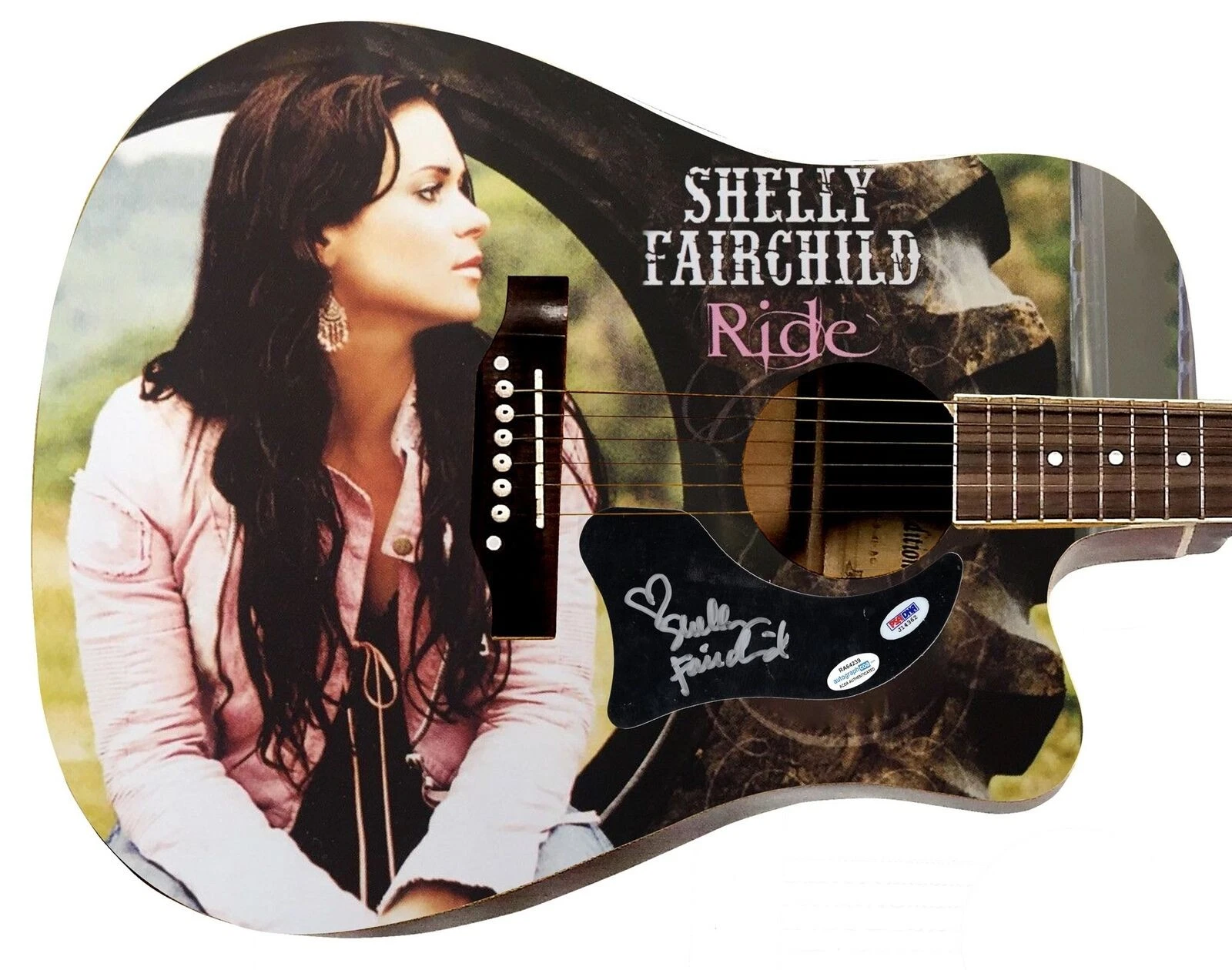 Shelly Fairchild Signed 1:1 Signature Edition Graphics Photo Guitar