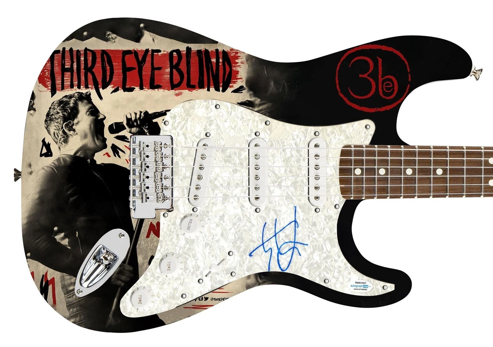 Third Eye Blind Stephen Jenkins Autographed Album Cd Photo Graphics Guitar