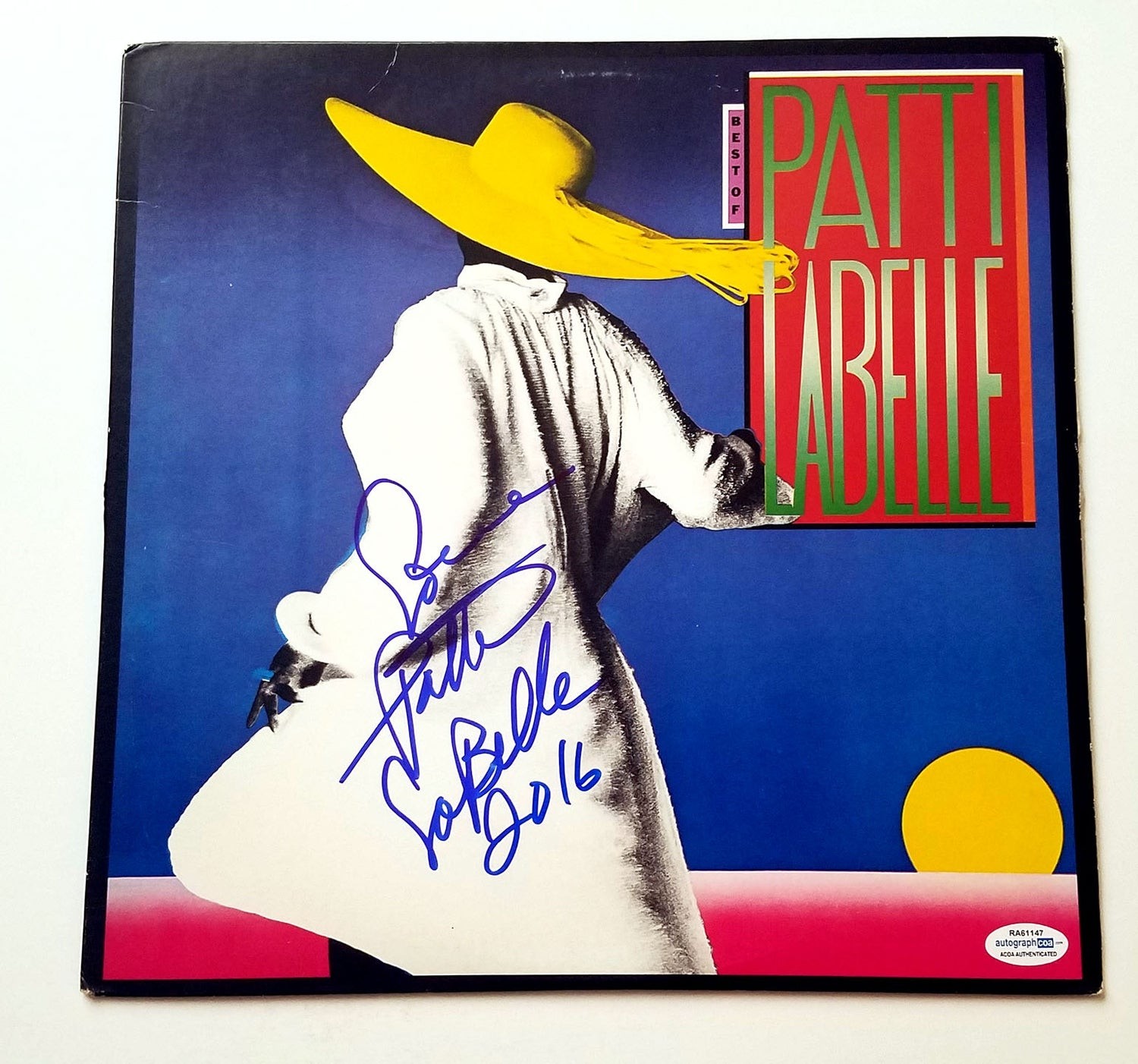 Patti LaBelle Signed Autographed Best Of Album LP ACOA