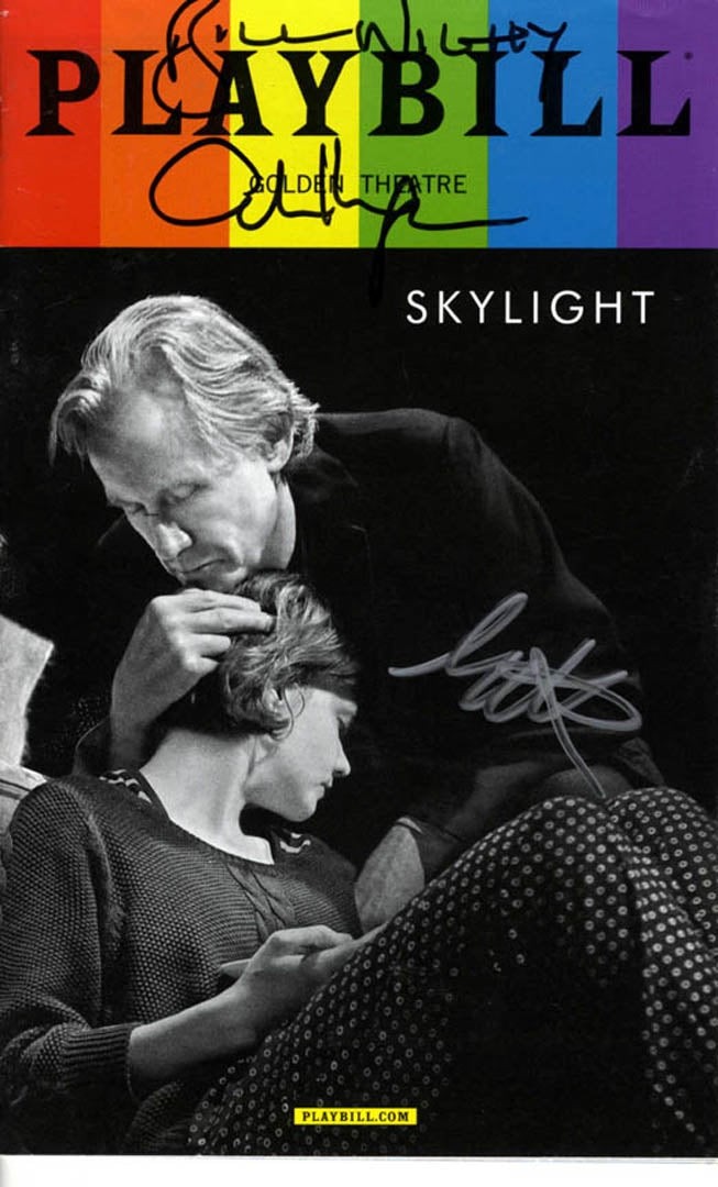 Skylight Signed X3 Autographed Bill Nighy Carey Mulligan Playbill