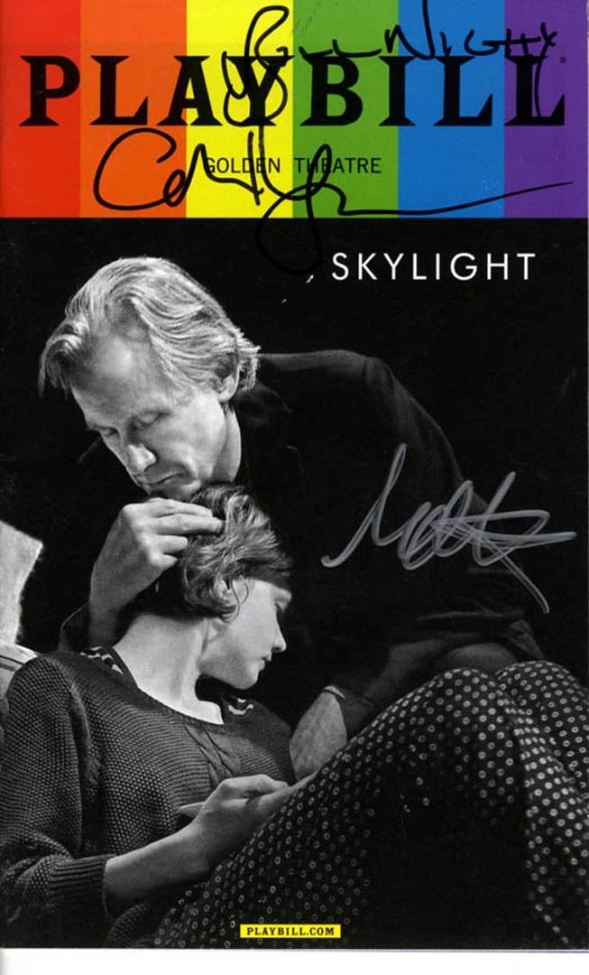 Skylight Signed X3 Bill Nighy Carey Mulligan Playbill